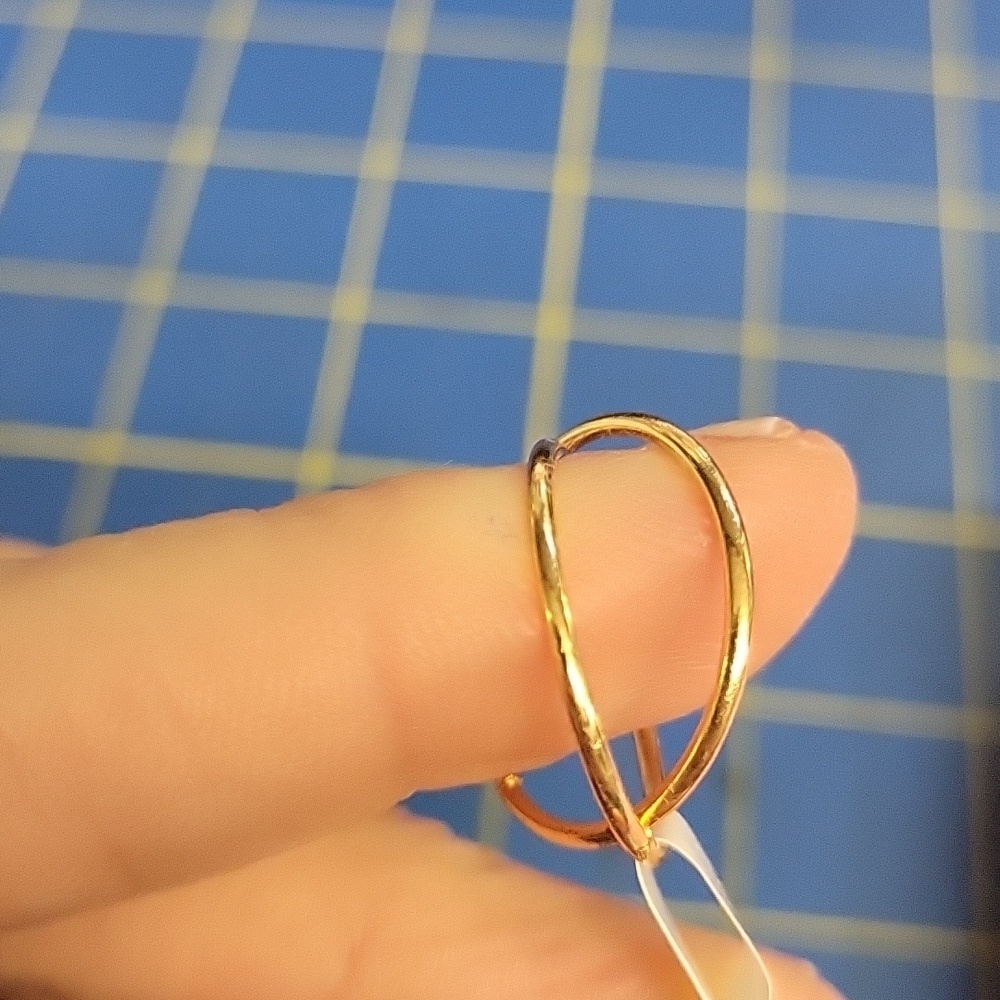 Wired Gold Tone Ring